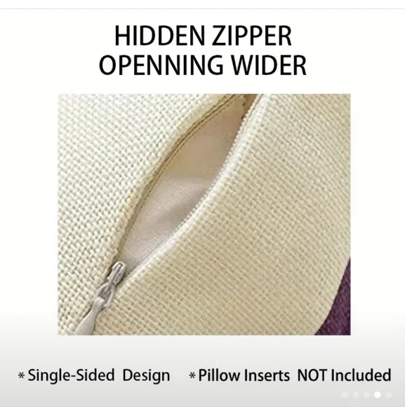 (4) Linen Japanese Inspired Throw Pillow Covers. NWT - Picture 6 of 16